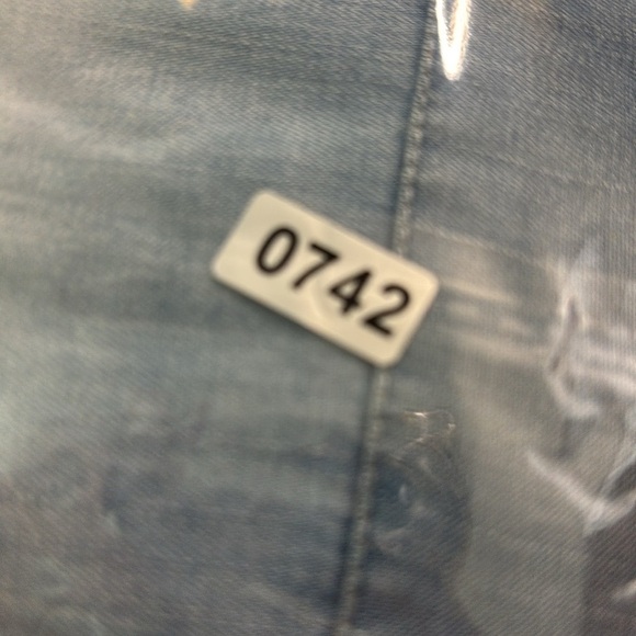 Holding Horses Anthropologie Ombre Denim Zip Lace Detail Shirt Size 2 - Picture 12 of 12